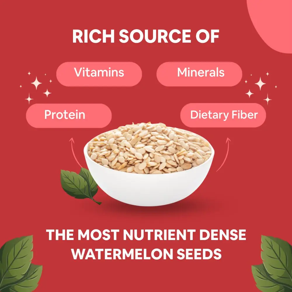 Organic Raw & Unroasted Watermelon Seeds 250gm for eating Tarbooj ke beej / Magaj Seeds High in Protein