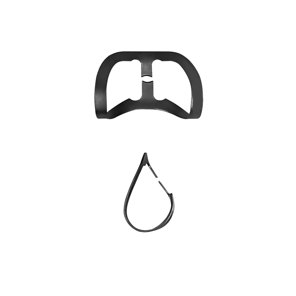 Черный с полимерным покрытием бринкер стоматологические зажимы резиновый изолятор слюны Универсальный тканевый втягивающее устройство B1-B2-B3-B4-B5-B6 (черный)