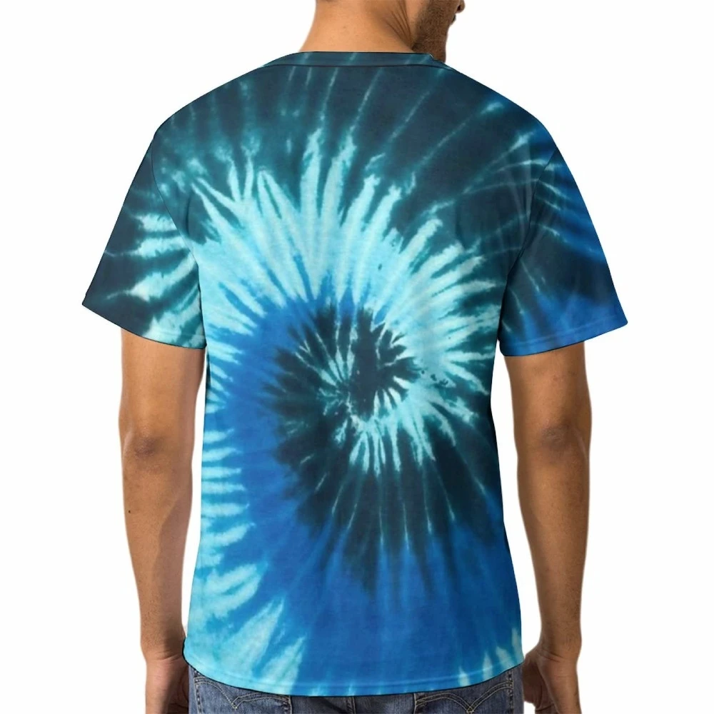 220 Gms High Quality Custom Color Fashion Street Style Tie Dye Printing 100% Cotton T shirt Men