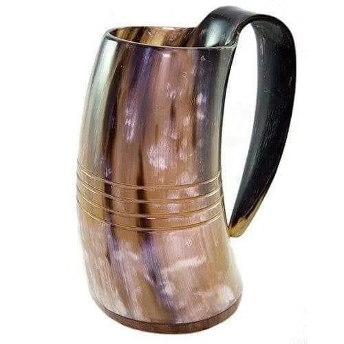 Unique Ox Horn Made Beer drinking horn mugs 100% Natural Large capacity buffalo horn beer mugs Handcrafted mugs