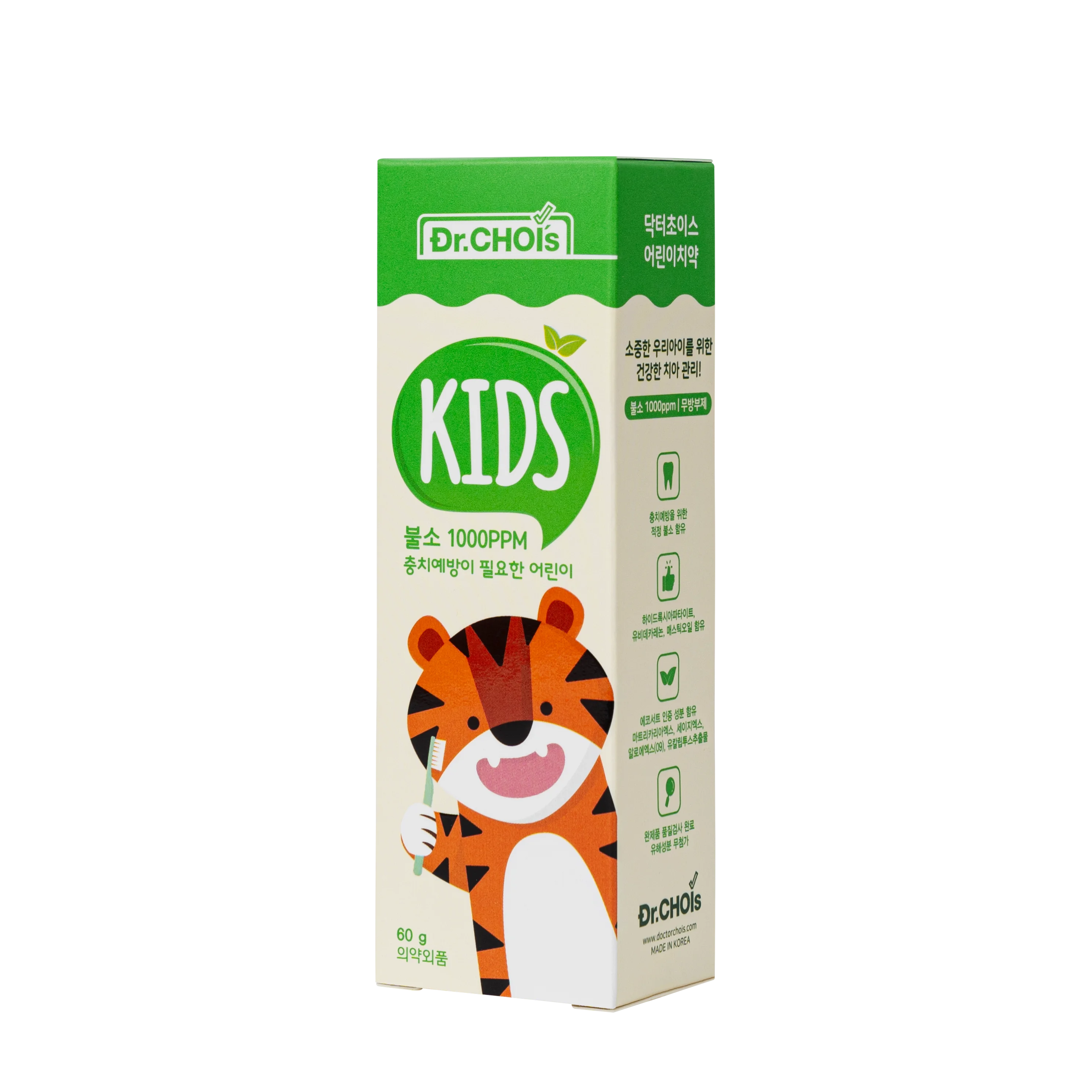 [DR CHOIS] the Best Selling in Korea Children who Need Cavity Prevention 36 Months Dr.Chois KF Toothpaste