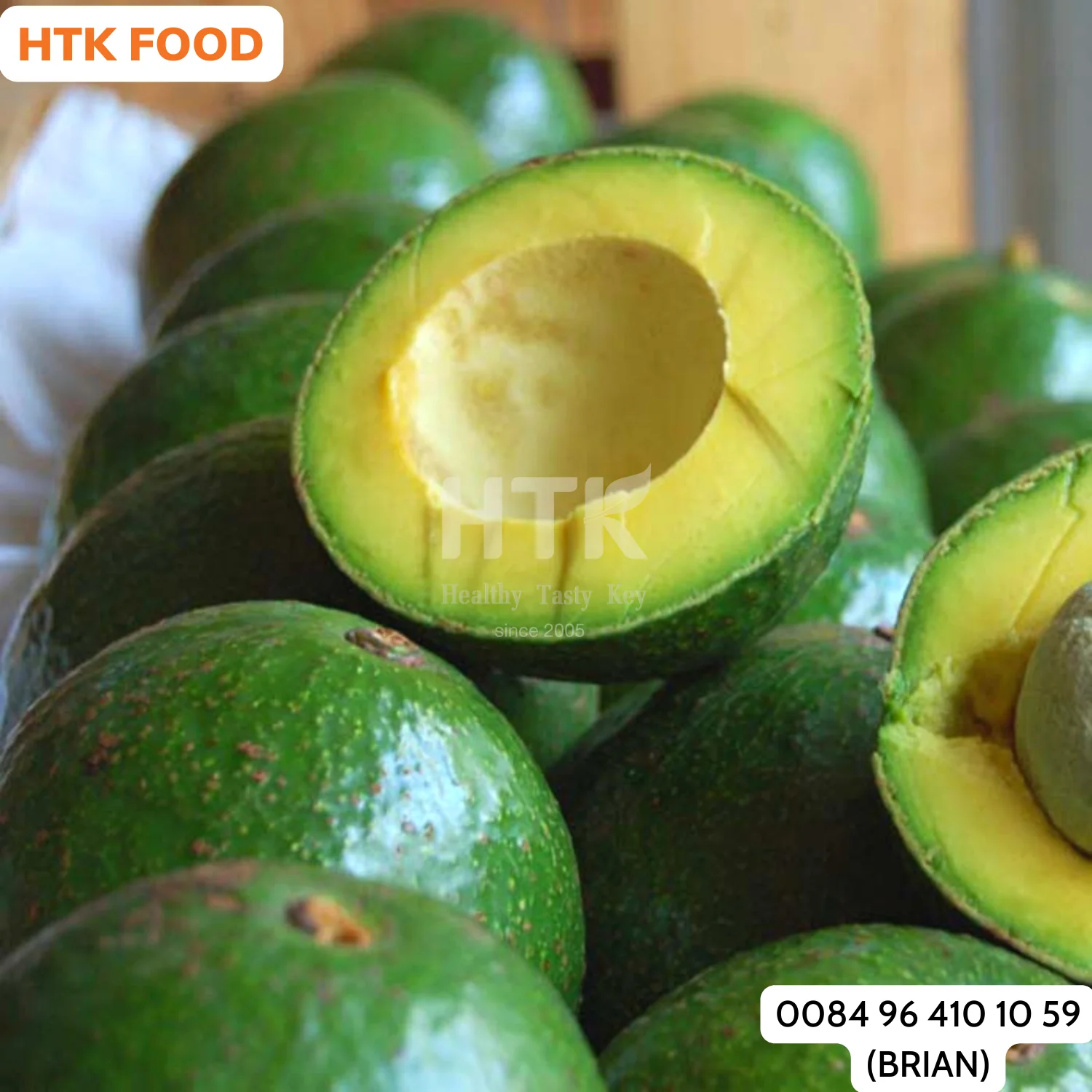 100% натуральная замороженная авокадо пюре сделано во Вьетнаме завод HTK FOOD &