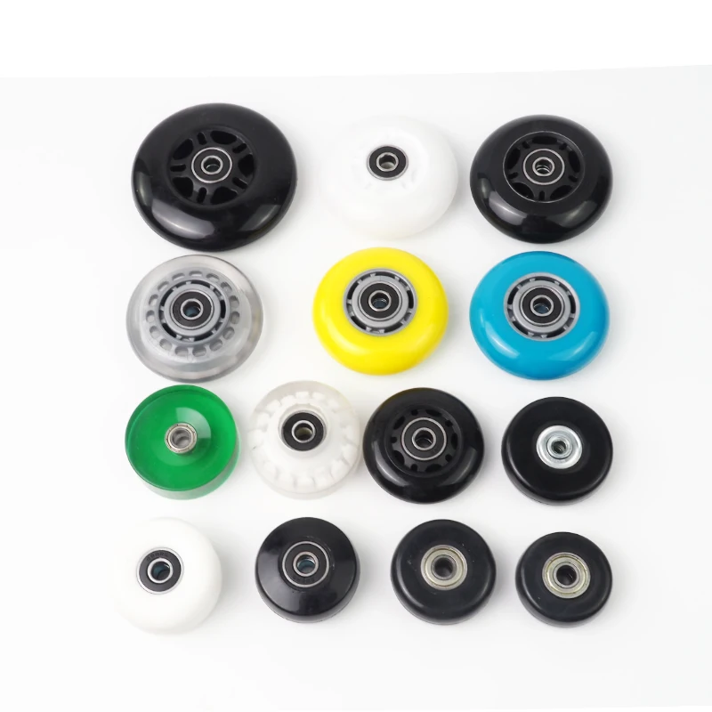 travel trolley bag wheel repair trolley ruote zaino ruote in plastic ruote di ricambio per trolley kids scooter 3 wheel pu