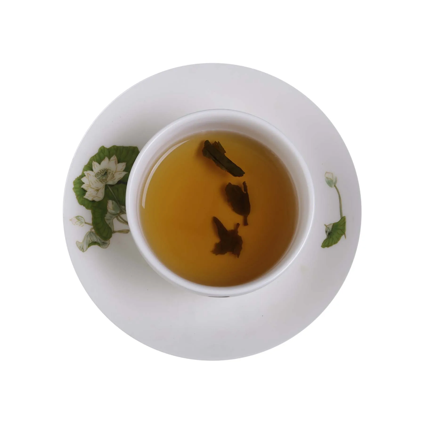 Ah Gway roasted green tea, natural curly shape and gives off strong roasted aroma, best for improving heart health and alertness