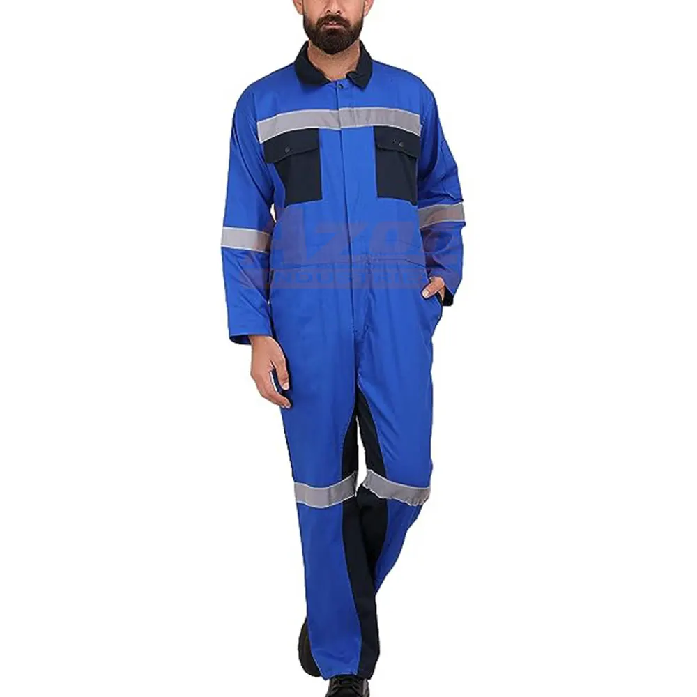 Custom Mechanic Coverall Fr Fire Resistant Clothing 1 Piece Flight Suit Flame Welder Work Safety Jumpsuit