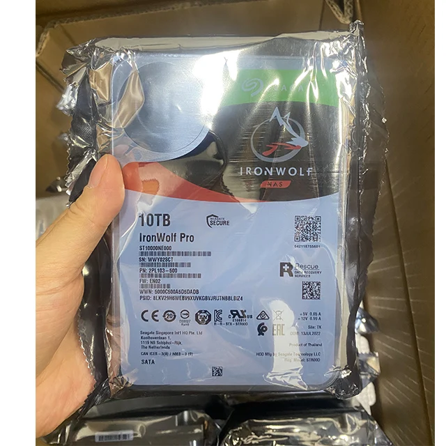 ST10000NE000 10 ТБ жесткие диски для Seagate Iron Wolf SATA 7200 об/мин 3 5 'внутренний жесткий диск сервера Nas ST10000NE0008