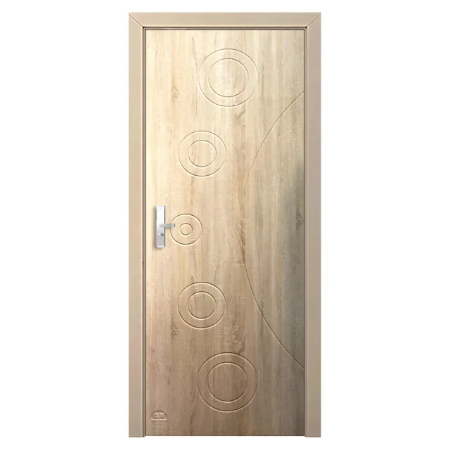 Home Modern Design MDF Door Solid Exterior Office Furniture Plywood Veneer Security Entry Door Interior Locks Sliced Solid MDF