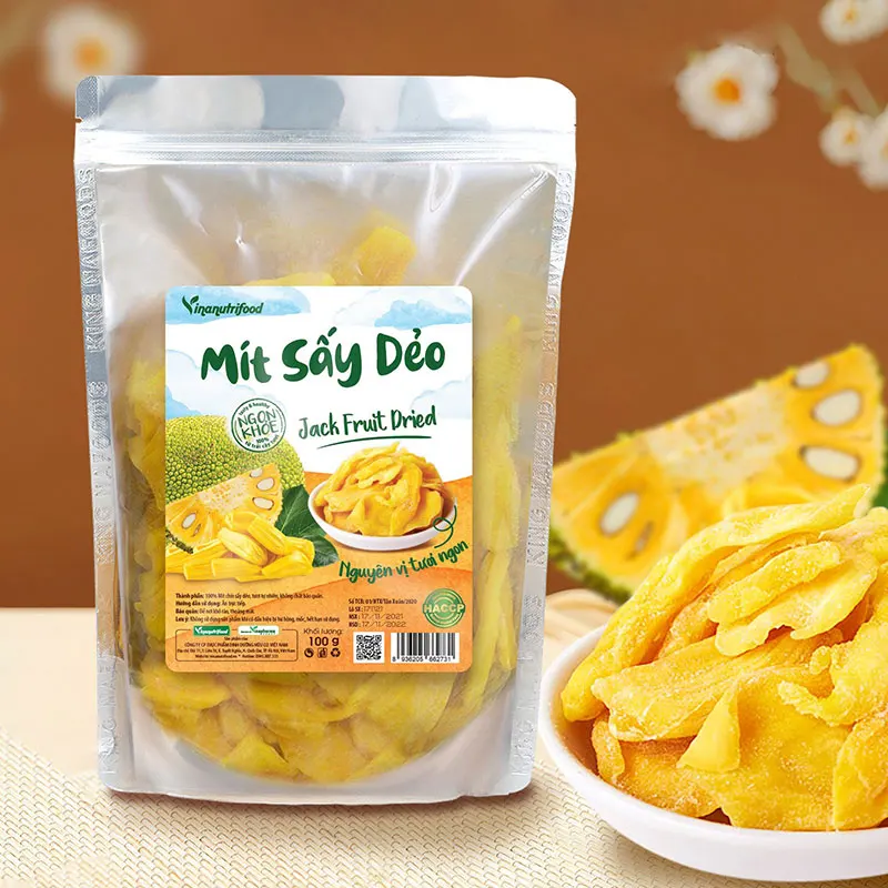 Exporter High Quality Healthy Crispy Dried Jackfruit/ Natural Sweet Crunchy Dried Chips Jack Fruit with Cheap Price