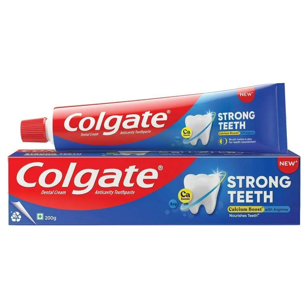 Col gate Toothpaste Strong Teeth (Cavity Protection) 200 g for Good Oral Care Toothpaste for Bulk order at very Good Offer
