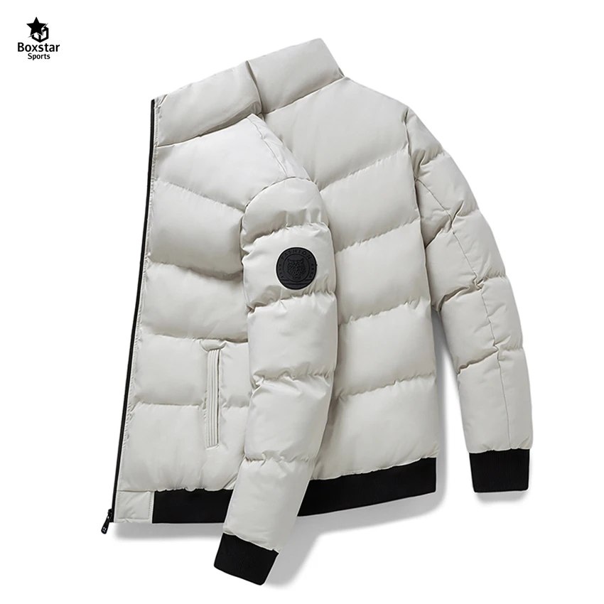 2022 Men Fashion New Design Winter Puffer Shiny Jacket Warm Padding Wholesale Bubble Bomber Jacket