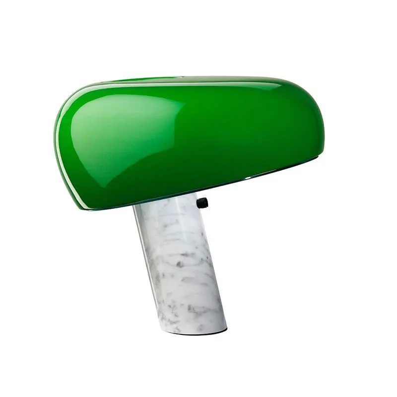 Postmodern minimalist 37cm living room Snoopy marble lamps table lamp creative bedroom bedside study marble base table lamp