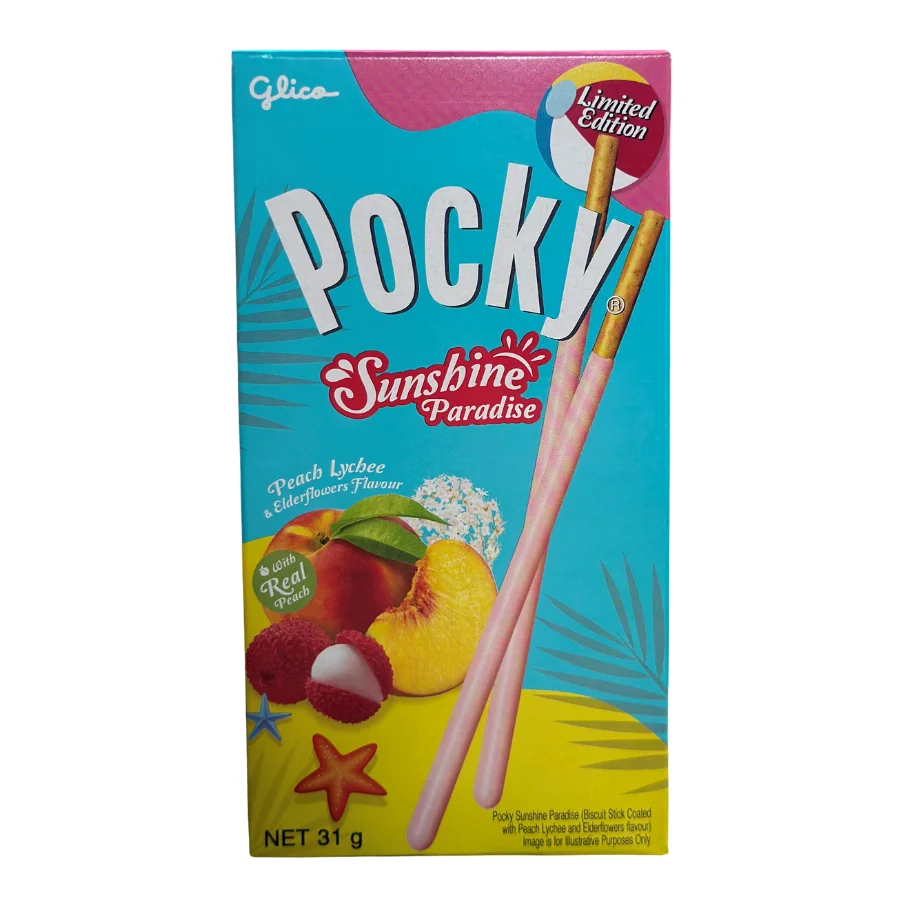 Оптовая продажа Pocky Biscuit Stick персиковый вкус личи 31 г x 10 коробок 6 блоков по хорошей цене