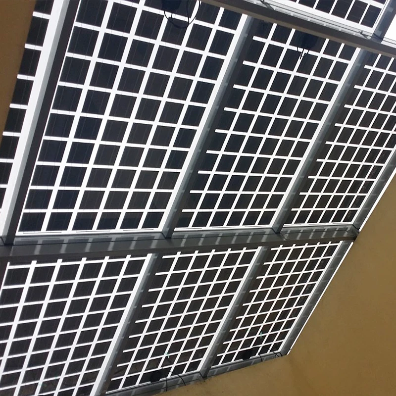 Yangtze solar 200W optional Transparency hjt bipv glass photovoltaic module