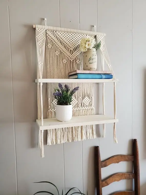 Designer Macrame Shelf Hanging best Macrame  Wall Hanging
