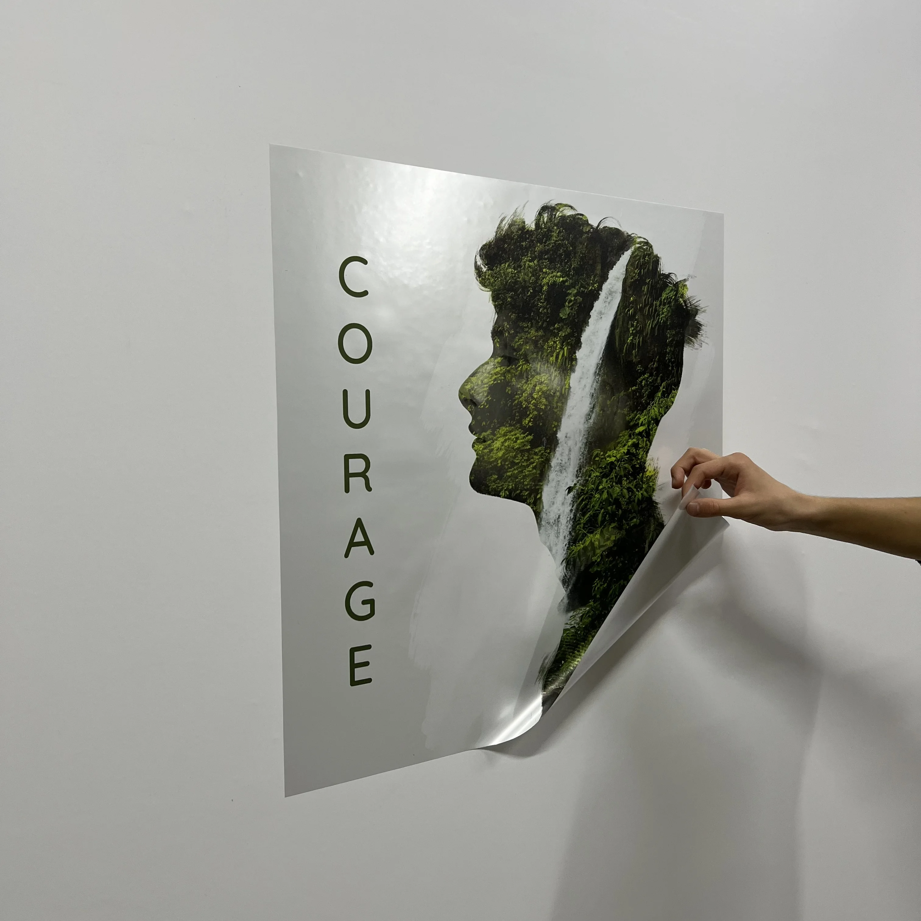 Courage Motivation Table Static Picture Table Reusable Durable Polystyrene Material Holds The Surface With Static Electricity