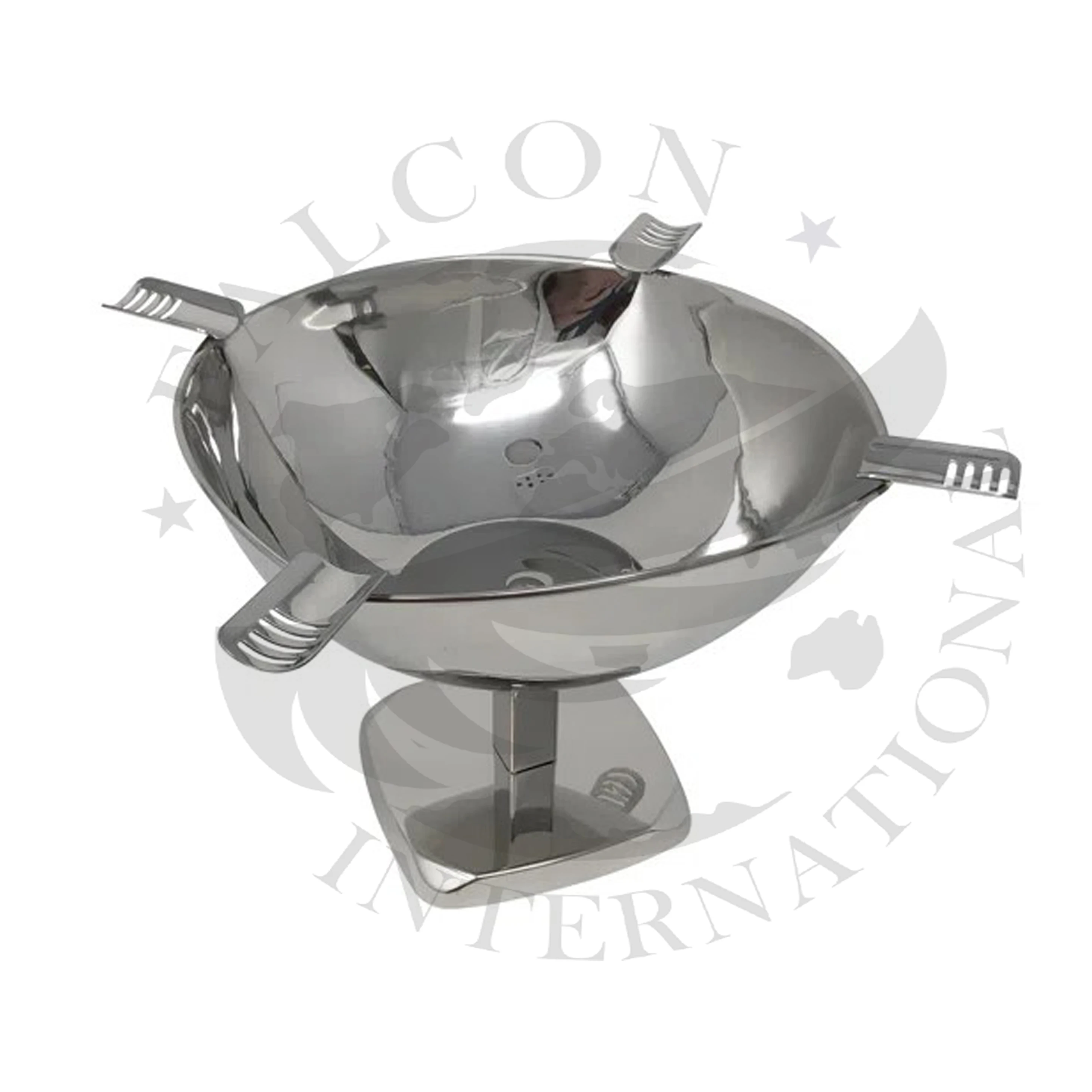 Stainless steel ashtray, home hotel ashtray, windproof and fall-proof ashtray