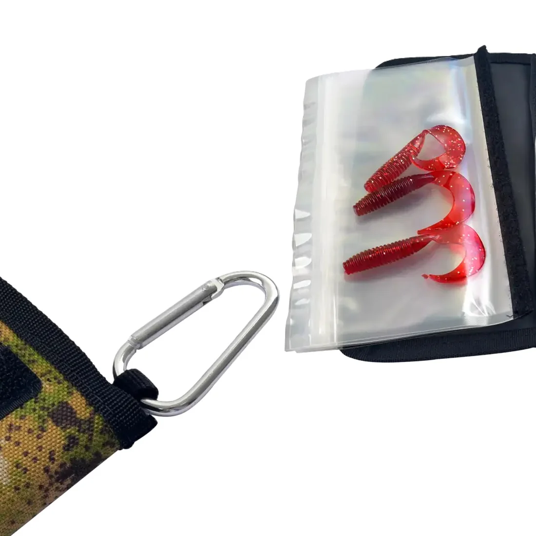 Top Sale Soft PVC Sport Lure Bags Waterproof Breathable Six Transparent Zipper Fishing Accessories 4 Colors Nylon Outdoor Use