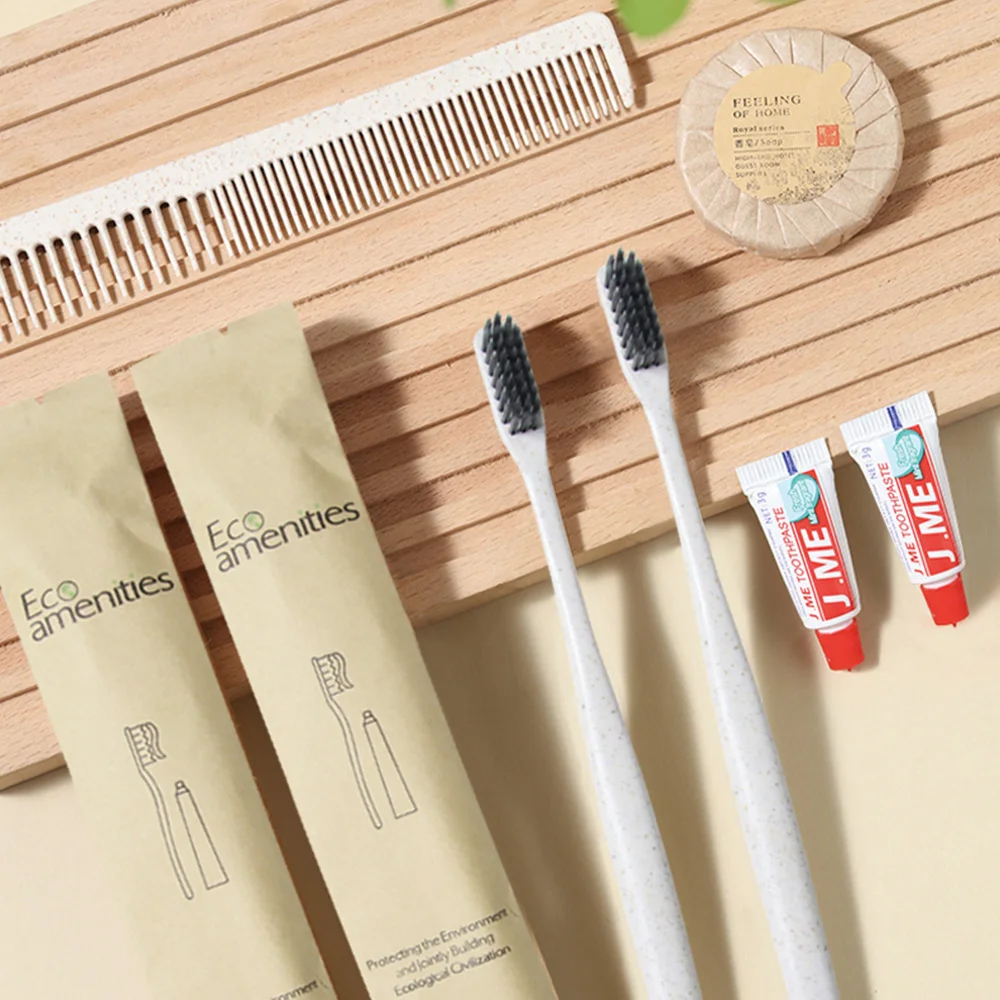 Factory direct supply In-Stock Hotel Disposable Toothbrush and Toothpaste Set for Hotels and Travelers hotel amenity set