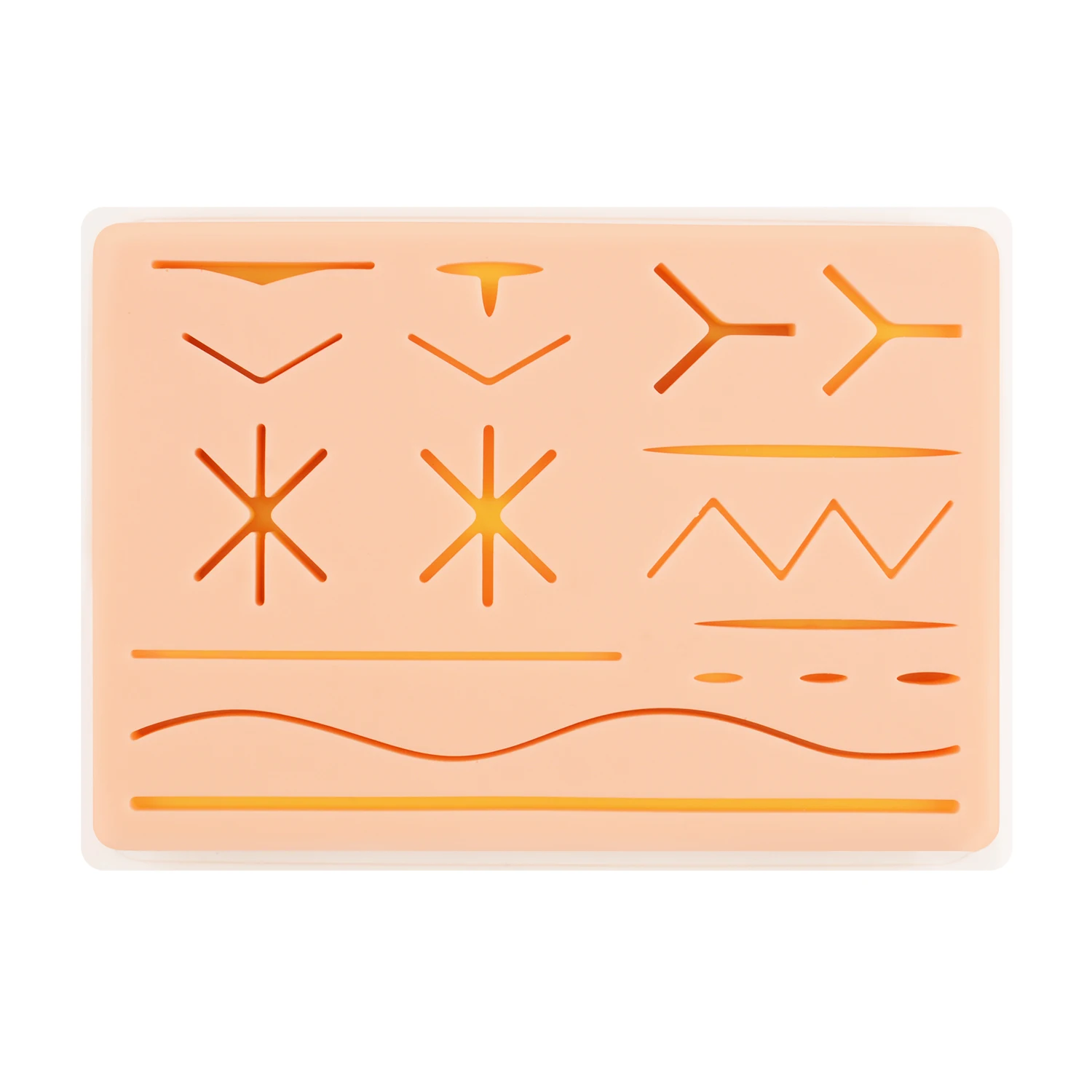 Educational Medical Nursing Training 3 Layer Skin, Fat, Muscle Simulated Suture Pad