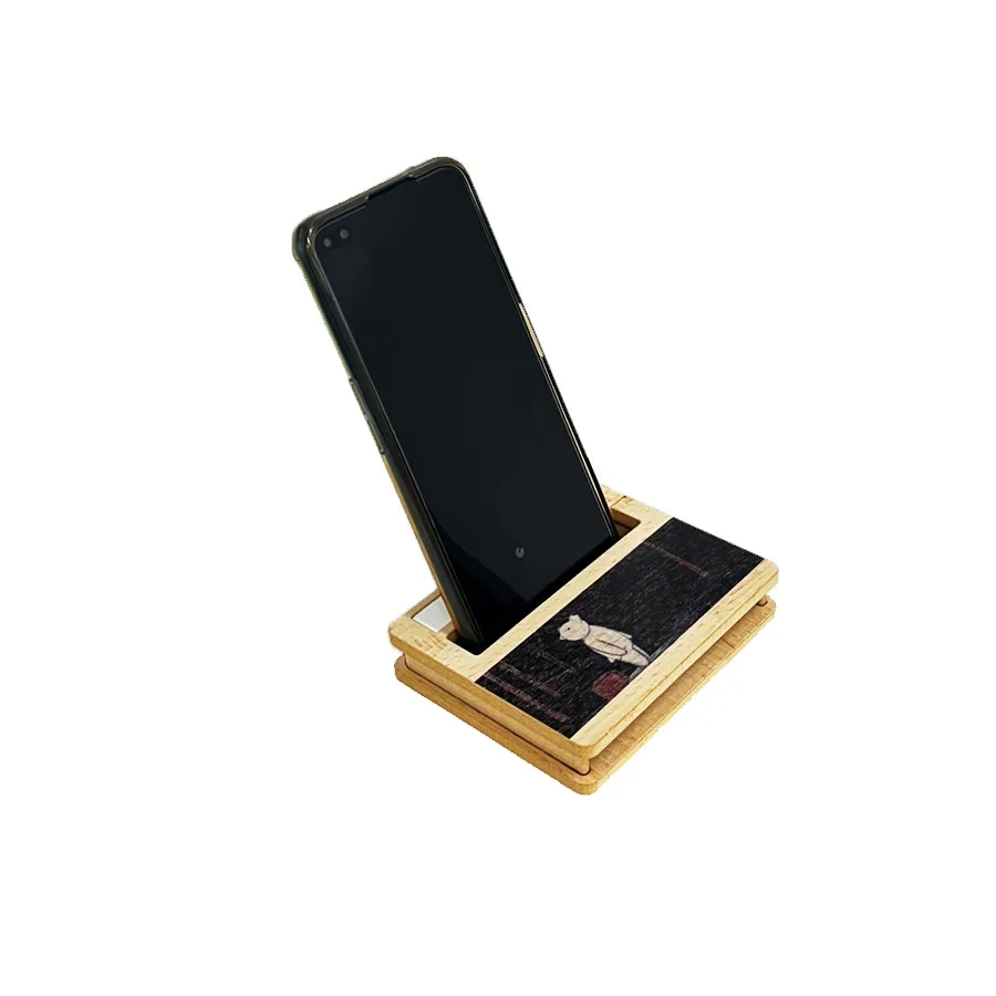 2023 Essential Oil Amplifier Loudspeaker Wood Phone Stand