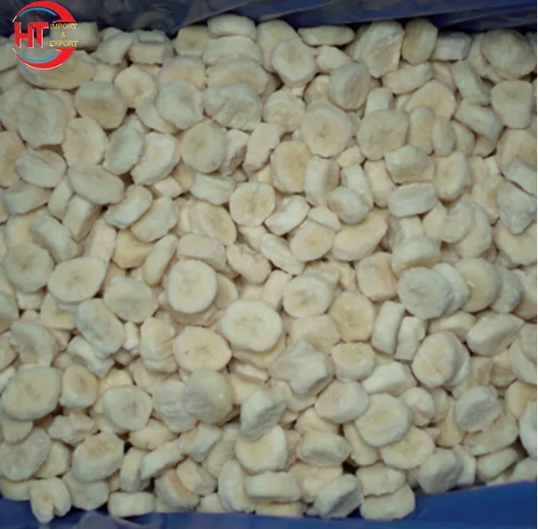 Naturally Sweet IQF Frozen Banana On Cut & Whole Shape PE Bag Packaging Wholesale Origin From Vietnam