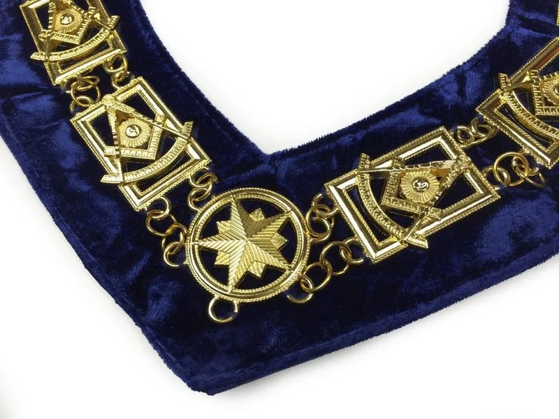 2024 Premium Top Quality Design Masonic Chain Collar Regalia Blue Lodge Chain Collar In Affordable Price