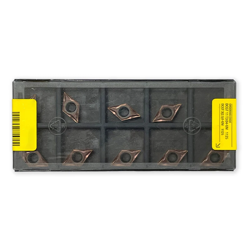 DCGT11T304-UM 1125 Tungsten Cemented Carbide PVD Coating Cutting Tools Turning Inserts For Stainless Steel And Superalloy