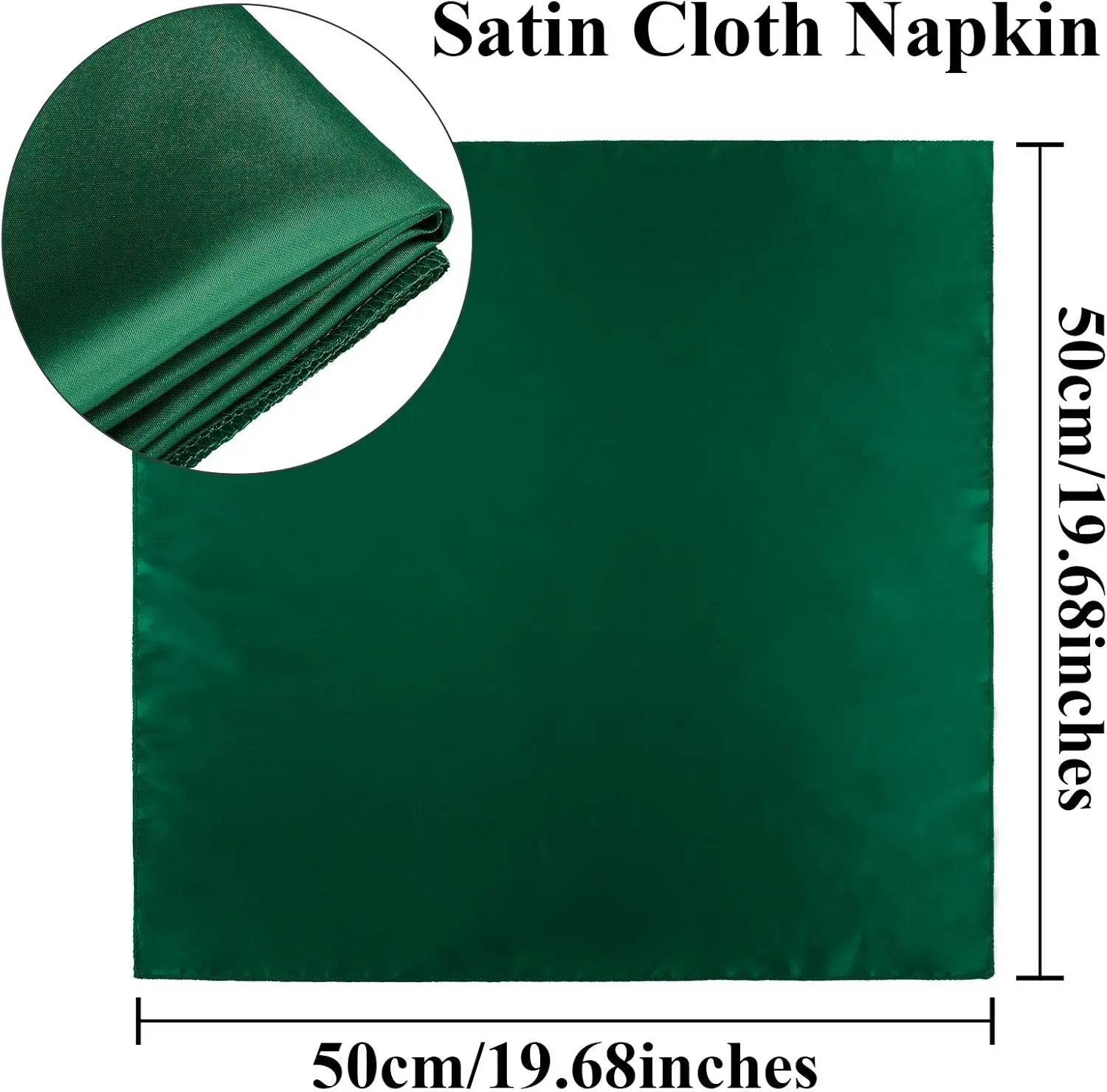 Custom size plain dyed satin napkins 30*30 40*40 50*50cm smooth table cloth napkins for Restaurant Banquet Graduation Party