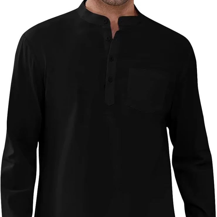 Черный kameez с белым shalwar Pakistan Shalwar Kameez Исламская одежда платье пакистанский OEM мужской Salwar