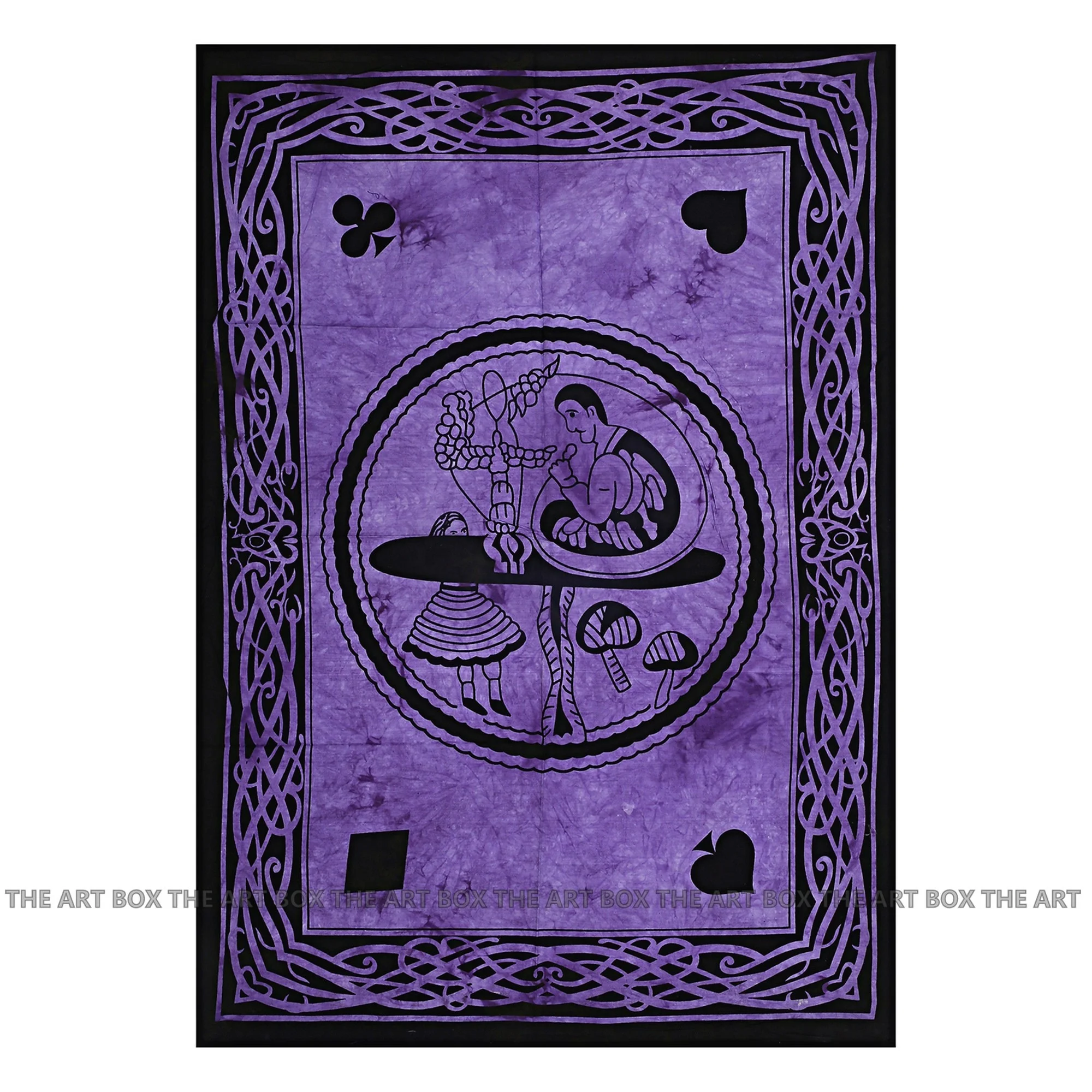 Cotton Tarot Cards Tapestry Handmade Indian Mandala Design Printed Yoga Meditation Mat For Picnic Wall Hanging For Home Decor