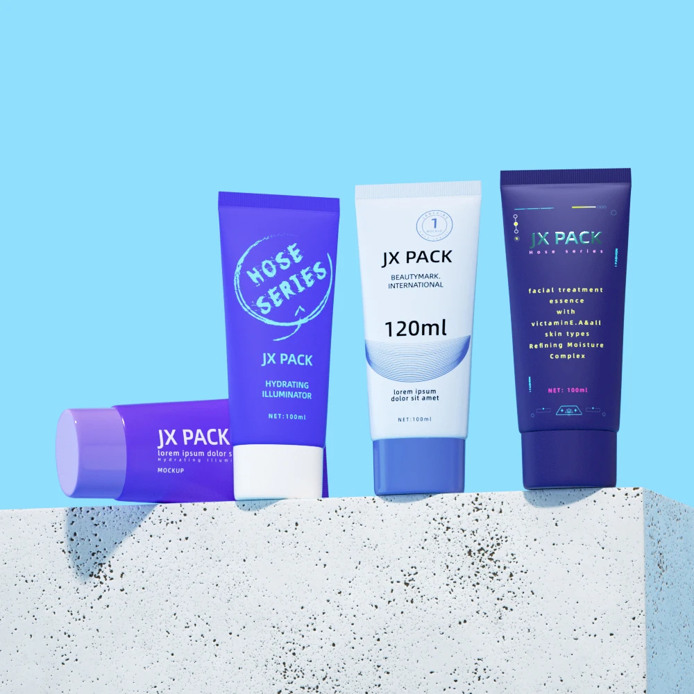 Biodegradable 30 50 100 150 ml frosted sugar cane scrub container tube PVC plastic cosmetic squeeze soft tube