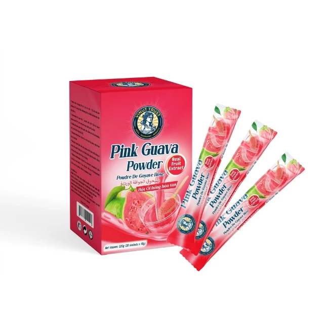 Organic Instant Pink Guava Powder Flavored Fruit & Vegetable Juice in Box Packaging Customizable Private Label ODM In-Stock