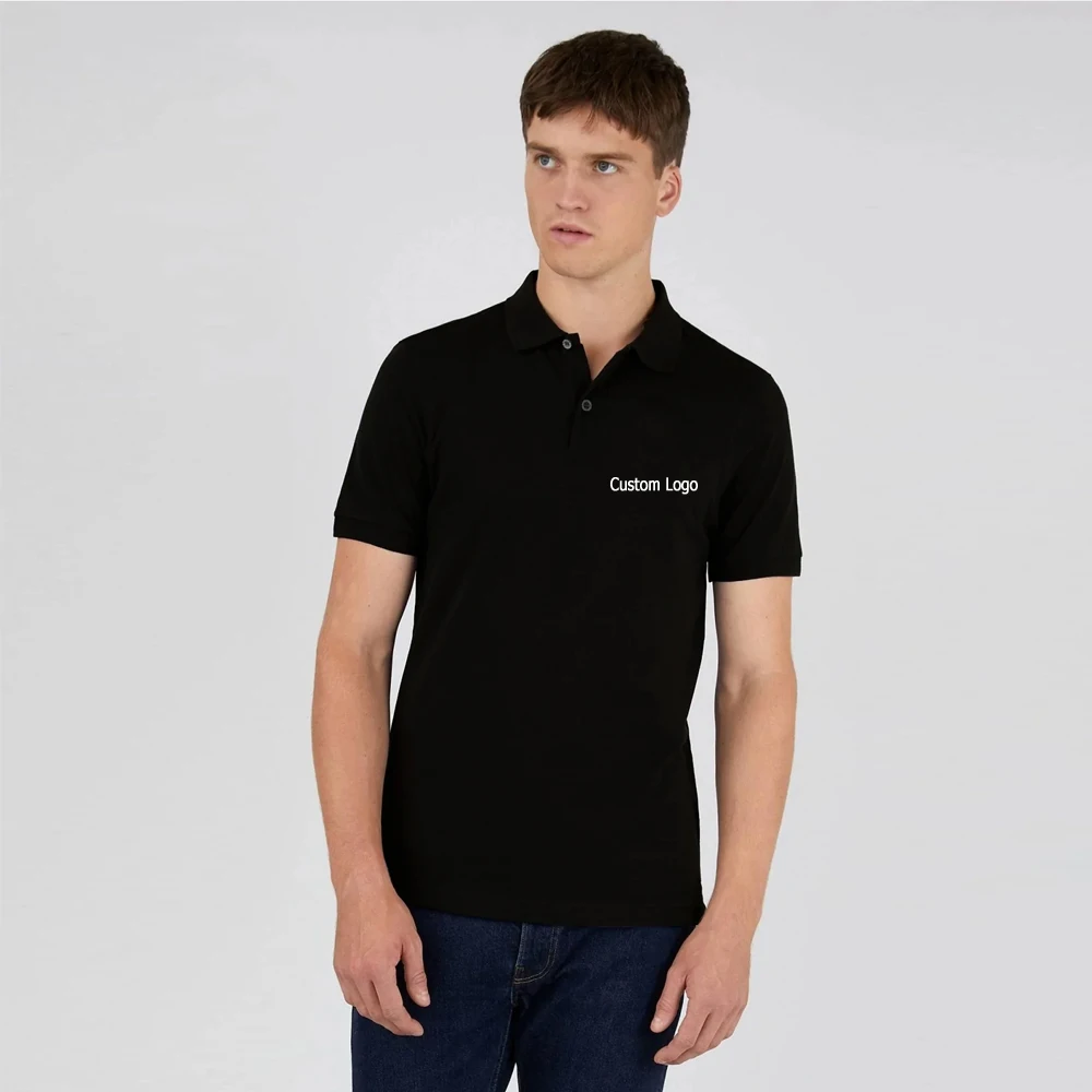 3 Buttons Office Wholesale Price Polo Shirt Quick Dry 3 Buttons Polo Shirt with Embroidery Logo COTTON POLO SHIRT