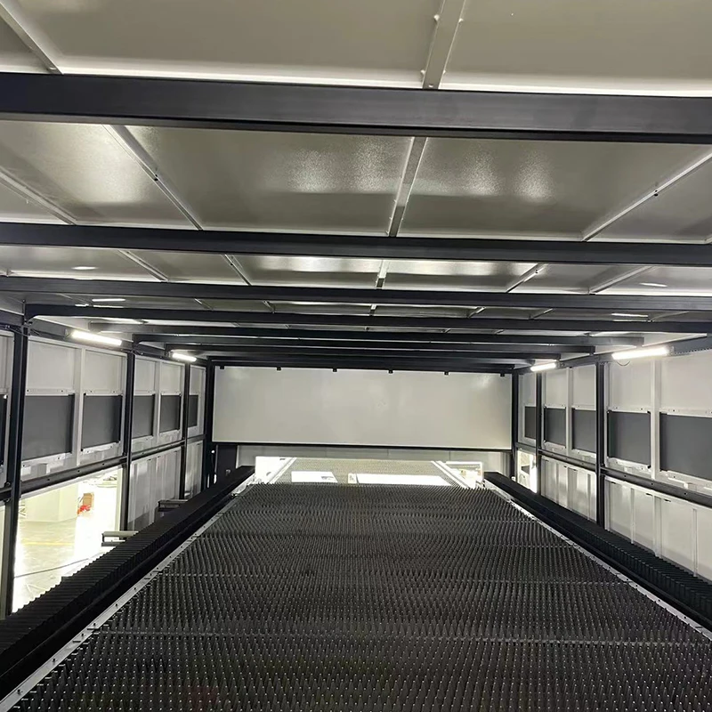 6025 лазерный резак Tuosheng 20000 Вт с полным охватом защитным 3015 волоконно-лазерная резка для резки листового металла