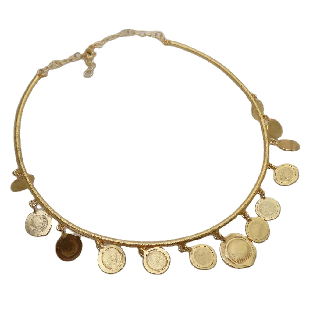 Gold plated Stylish Statement Round Design of  Choker trendy classic handmade premium product for women  Necklace  SKU6568