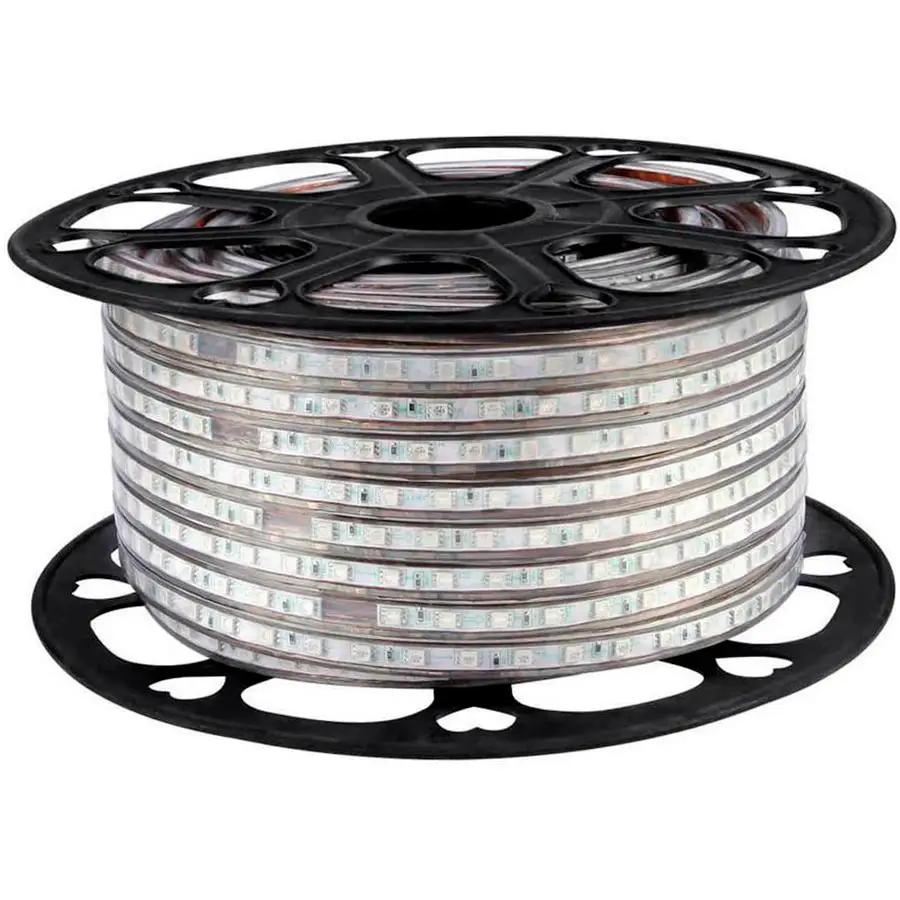 Смарт IP68 5050 Светодиодная лента 60 светодиод 220 В теплый белый декоративный приложение пульт дистанционного управления USB IP65/IP67 для наружного использования 5 м/10 м