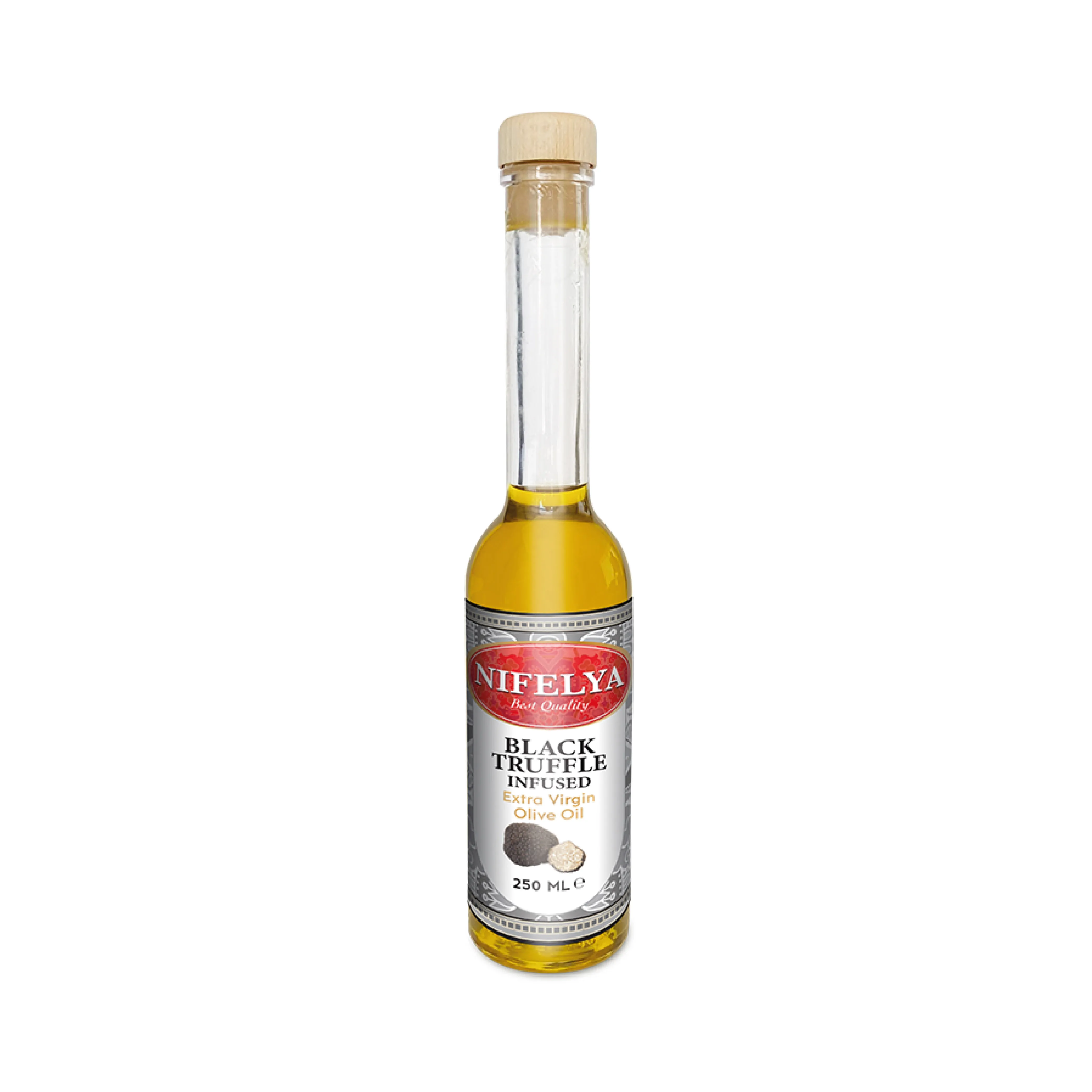 Olive Oil Black Truffle Flavoured Extra Virgin Olive Oil with Dried Black Truffle Pieces with Best Taste Hot Seller Good Quality