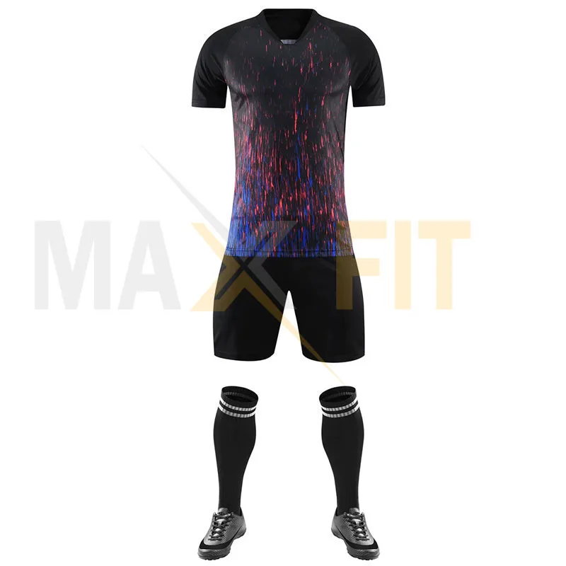 Wholesale High Quality Competitive Price Soccer Team Uniforms Customized Soccer Jersey Set By MAXFIT ENTERPRISES