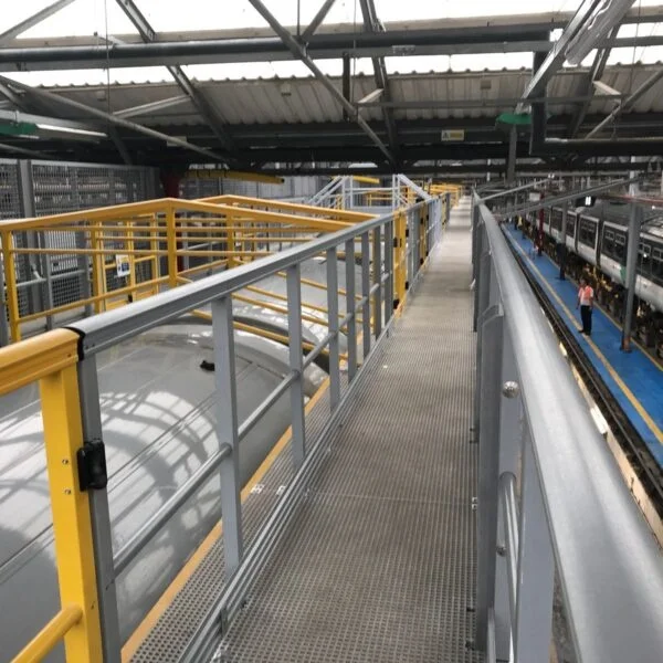 FRP GRP Handrail platform Pultrusion Tube with Anti-UV Corrosion Resistance fiberglass frp ladder FRP handrail railing system