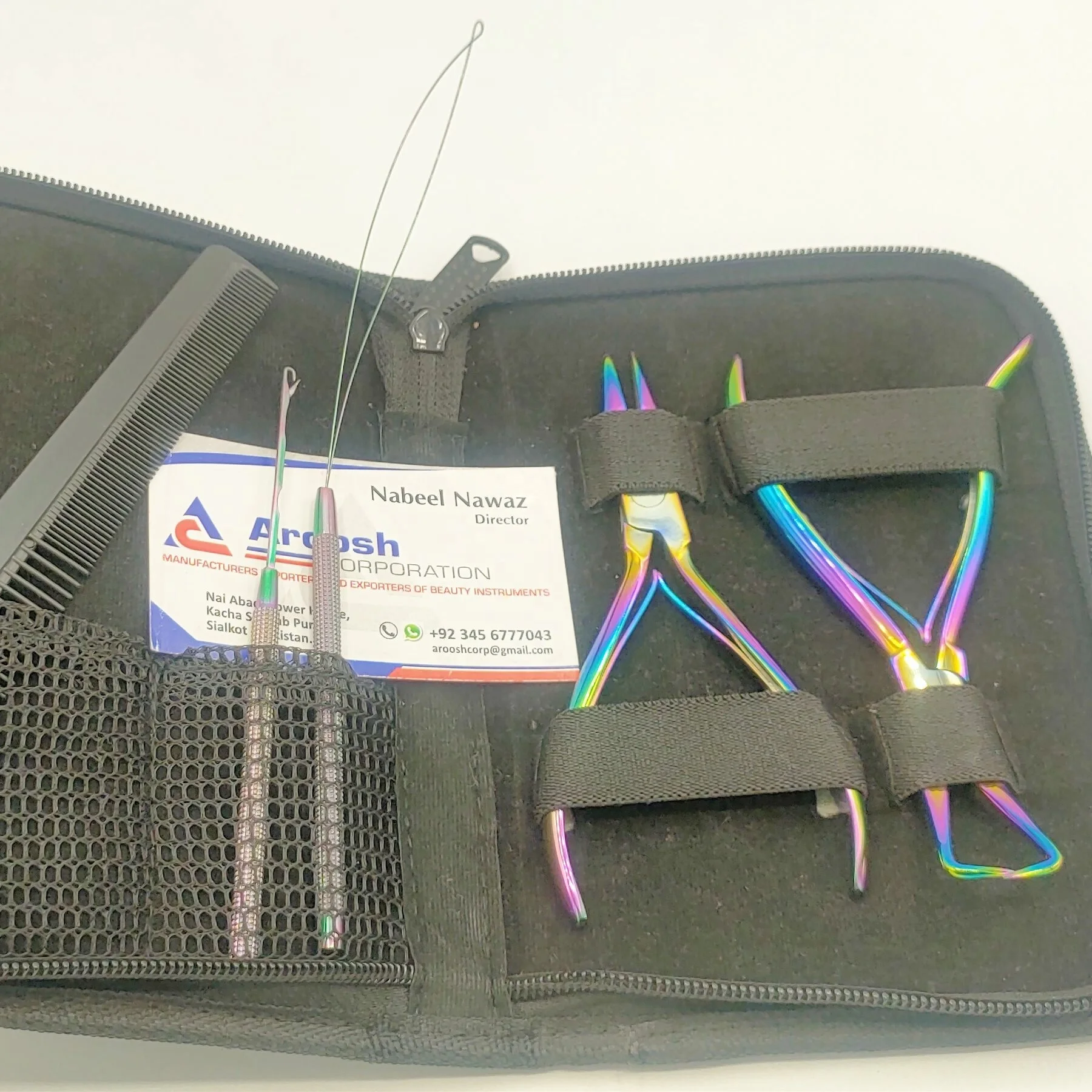 Rainbow Multi Steel Wholesale Micro Ring Hair Extension Fitting And Removal  Pliers With Crochet Loop And Pulling Needle