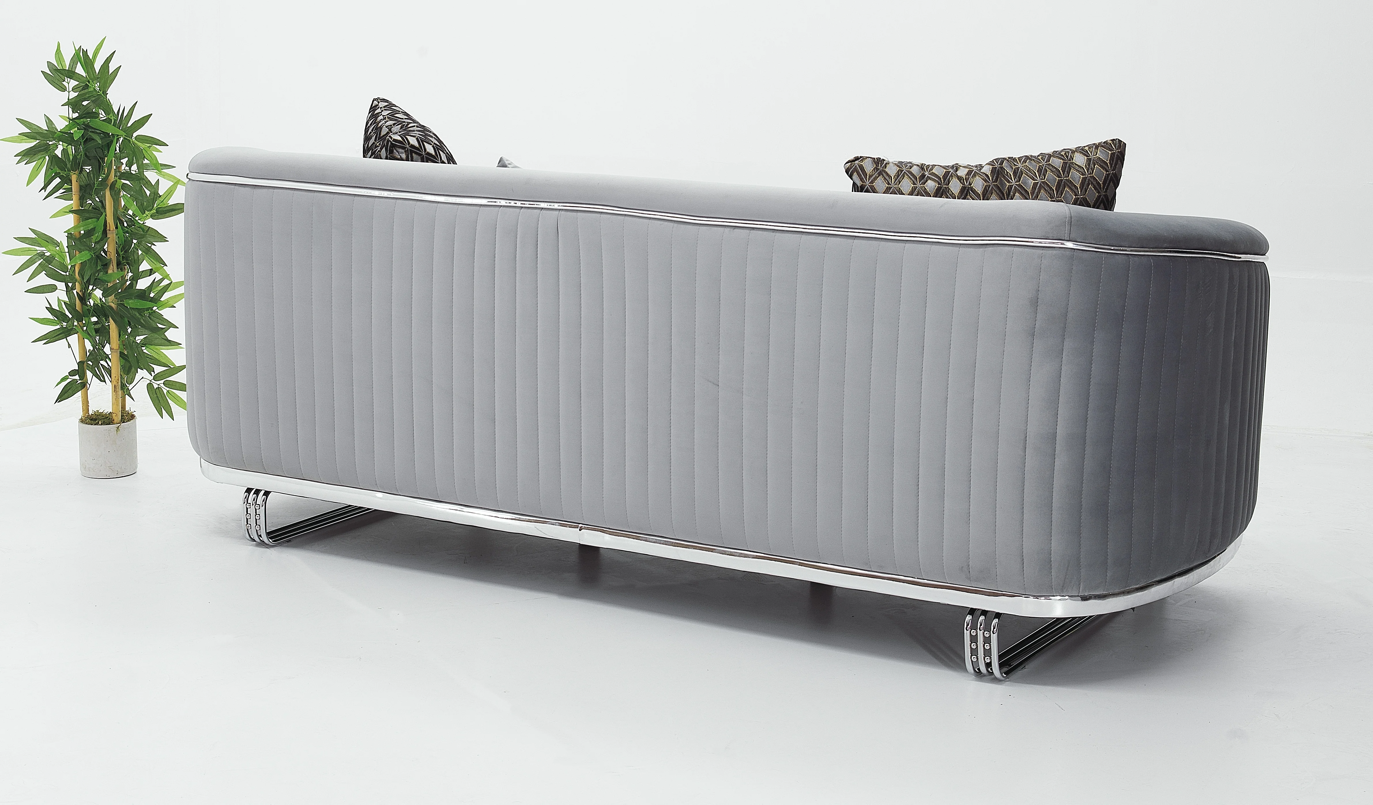 Home furniture Chesterfield Design Royal Luxury Gold foot Living Room Fabric Velvet Sofa set