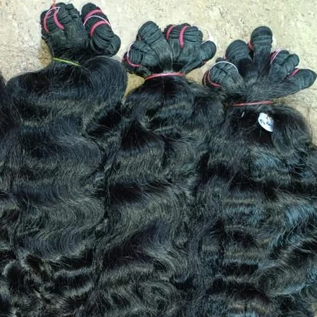 Волнистые необработанные волосы remy для плетения поставщики волос chennai из Индии