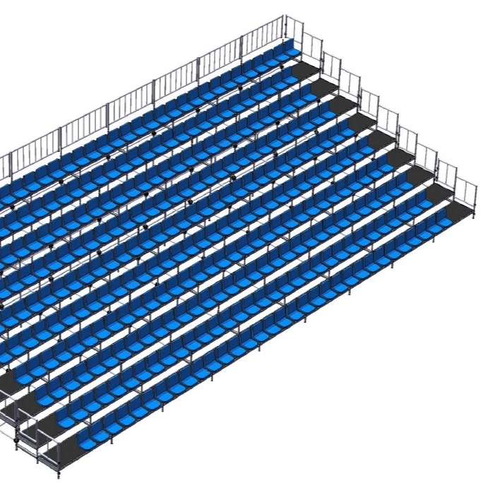 Переносная алюминиевая тренировочная площадка, 2 ряда