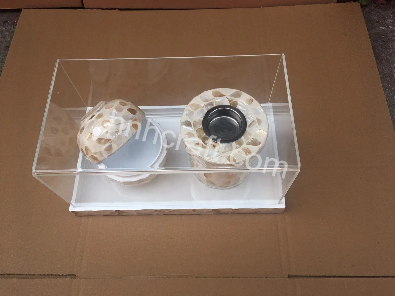 Hot Sale Bakhoor Mother of Pearl Incense Burner Set Variety of Color Custom Design Muslim Gift Set Islamic gift box from Vietnam