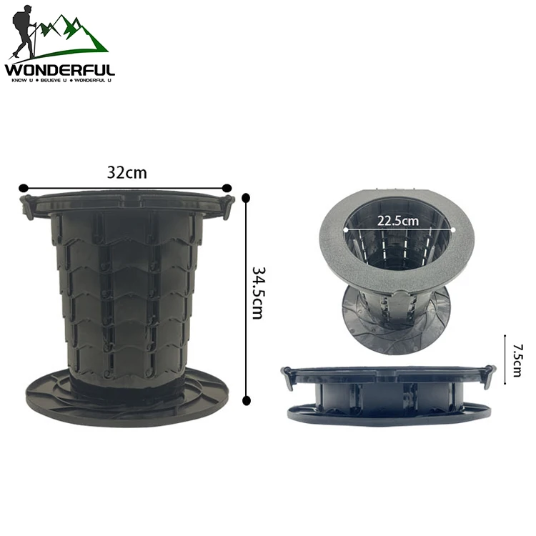 Outdoor Fishing Folding Bus Car Camping Mobile Toilet Adult Children Elderly Plastic Toilet Seat Portable Stool