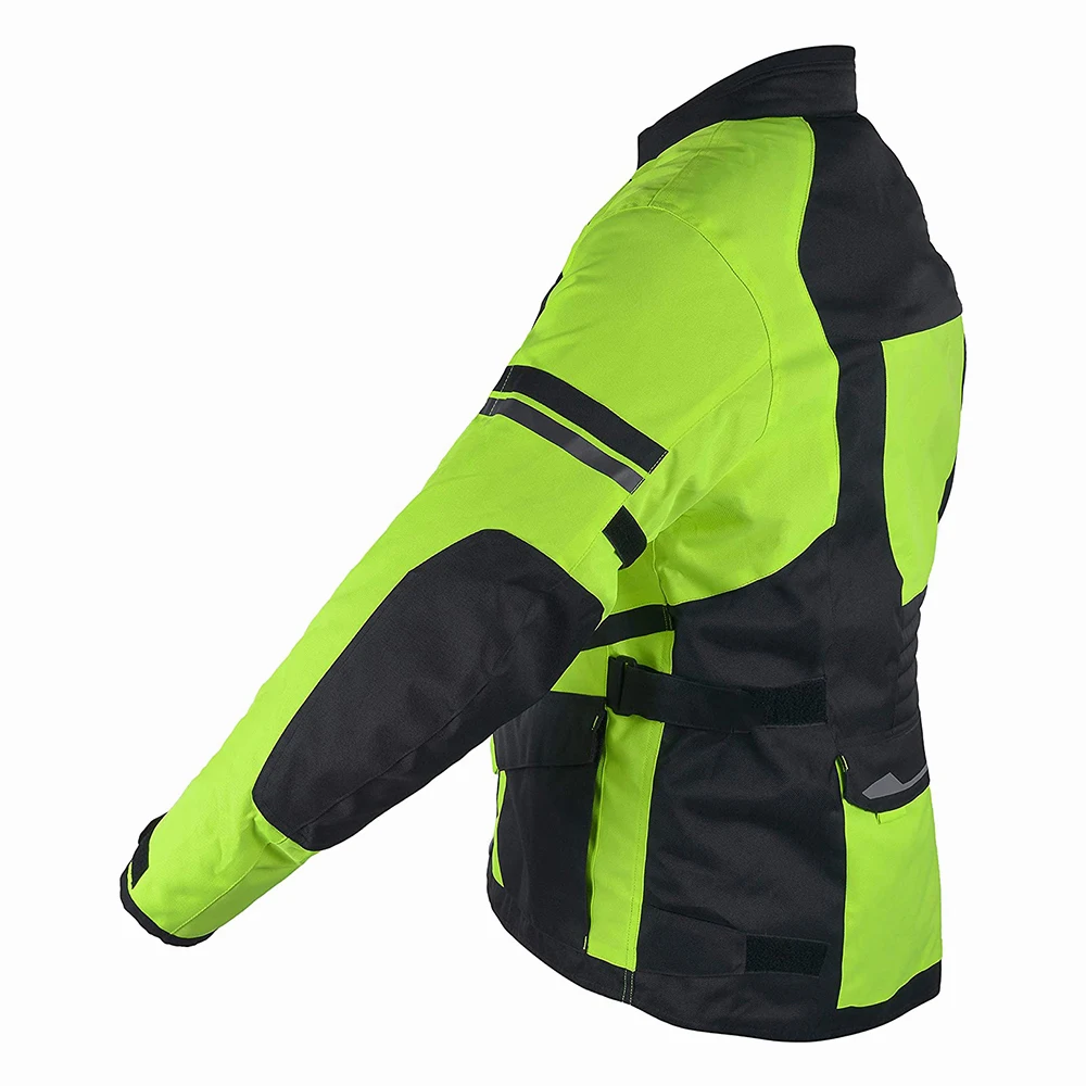 Wholesale Bike Racing Cardura Jackets With Reflective Tapes Top Quality Cardura Coats
