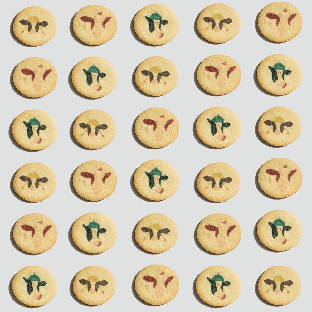 Handmade Soft Milk Flavor Exotic Snacks KOREA JEJU MORNING SMILES FARM MILK COOKIES Deep Taste of Milk Jam