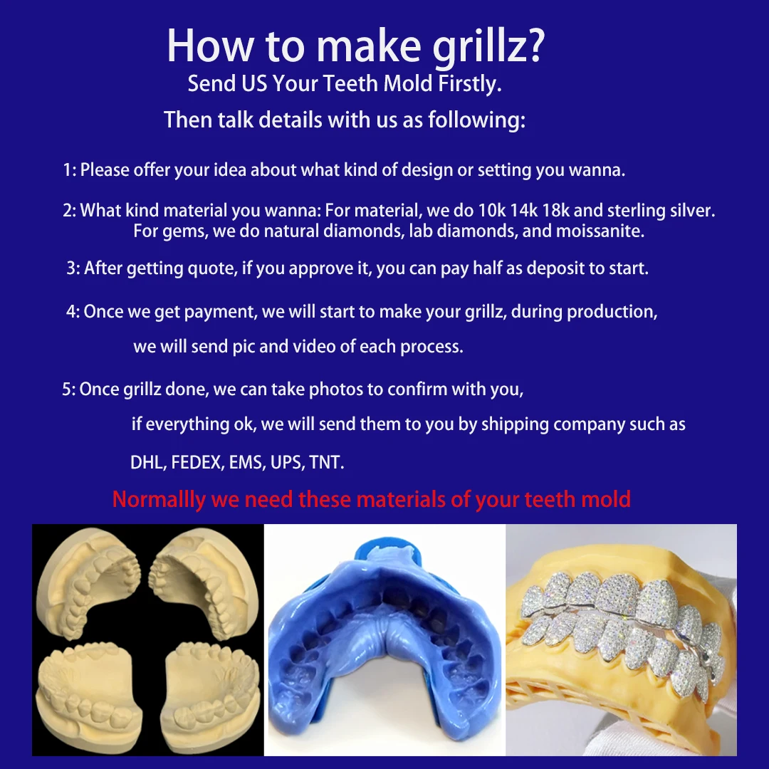 Honeycomb Custom Moissanite Opel Grillz Round Perm Cut 18k Gold Plated VVS Diamond Hip Hop Iced Out Jewelry Grillz