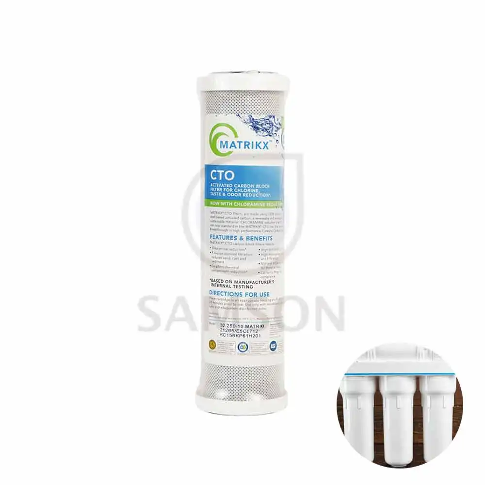 Hot Selling CTO Carbon Block Water Filter Activated Carbon for Household Use Removes Chlorine 5 Micron Micron Rate