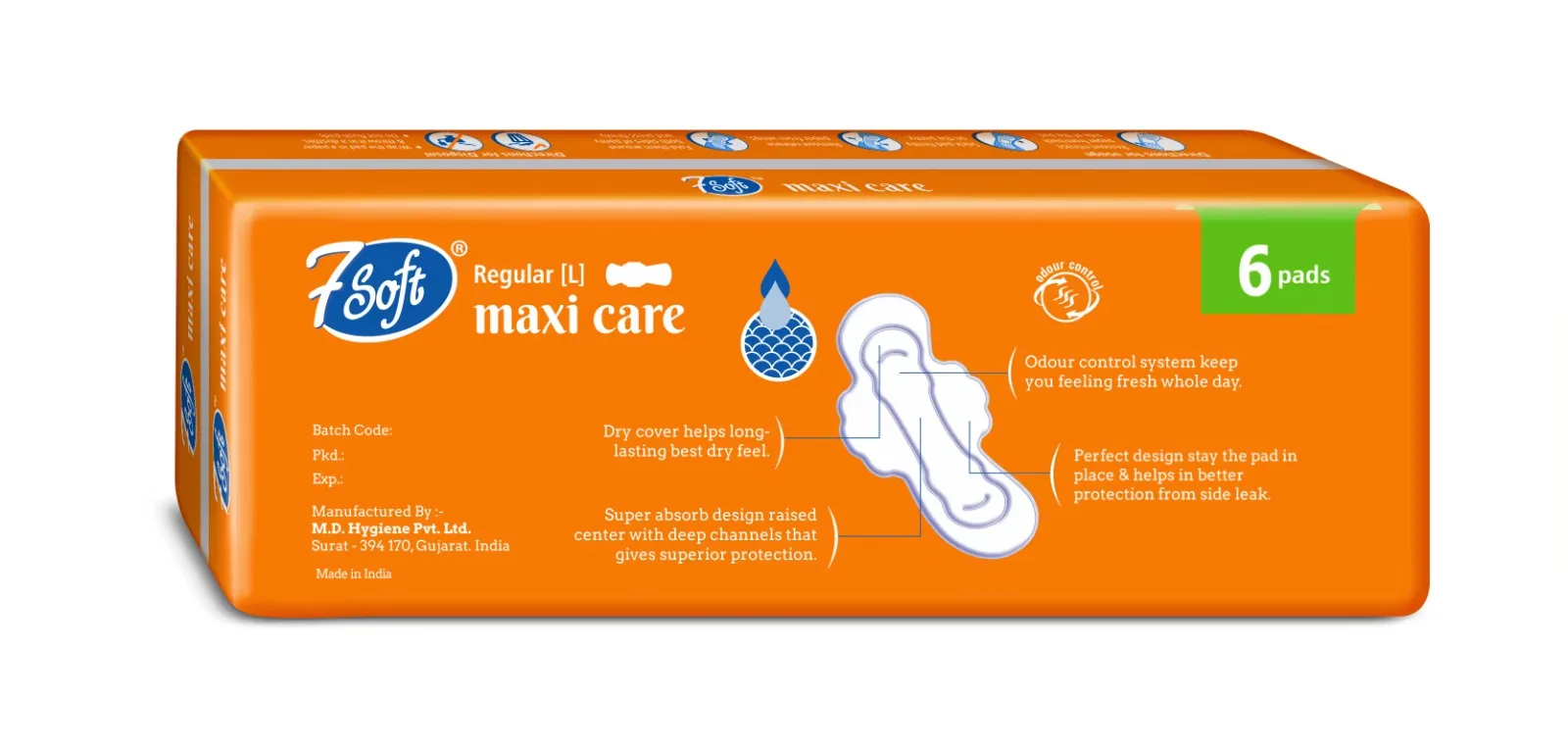 Most Selling Ultra-Thin Sanitary Napkin Pads for Women Periods Pads Available at Affordable Price from Indian Exporter